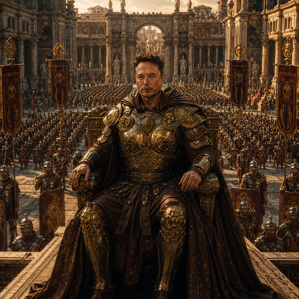 Emperor Kekius Maximus on the throne of the Memepire